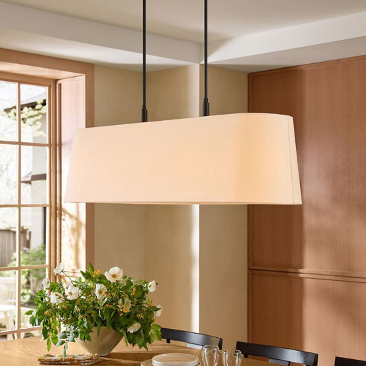 Stark Linear Chandelier – 5-Light Fabric Shade, E26