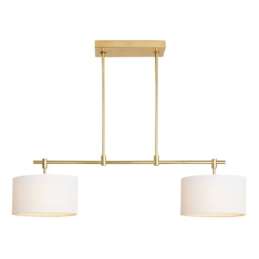 Adeline 44" Double Linear Pendant – 2-Light Solid Brass