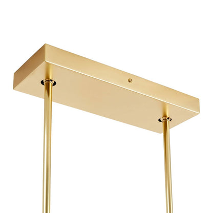Adeline 44" Double Linear Pendant – 2-Light Solid Brass