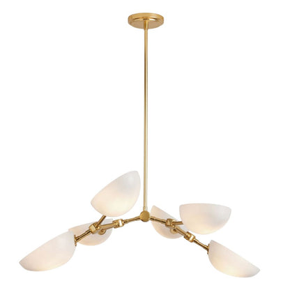 Argus Chandelier – 6-Light Solid Brass, 32"