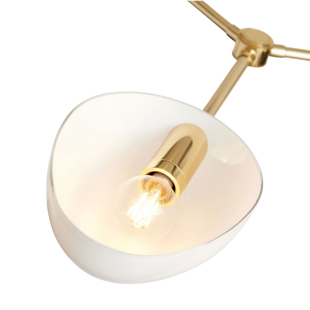 Argus Chandelier – 6-Light Solid Brass, 43.5