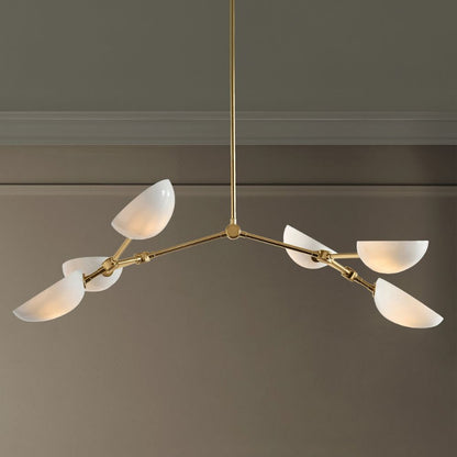 Argus Chandelier – 6-Light Solid Brass, 43.5