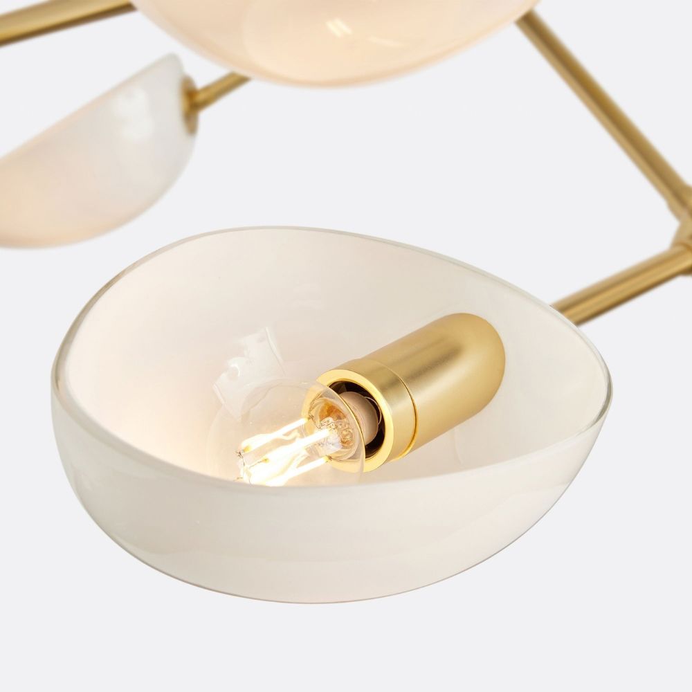Argus Double Tier Chandelier – 10-Light Solid Brass, 43.5"