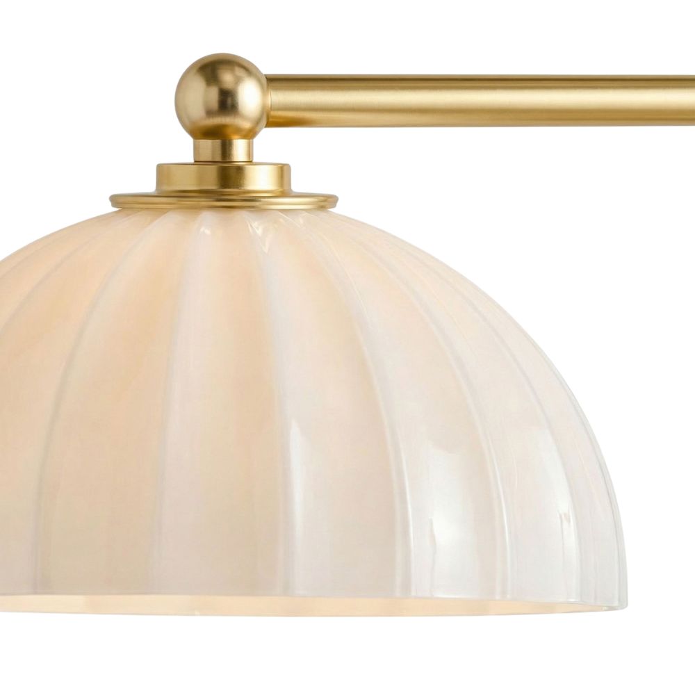 Enzo 60 Triple Linear Chandelier – 3-Light Solid Brass