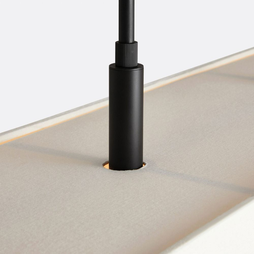 Stark Linear Chandelier – 5-Light Fabric Shade, E26