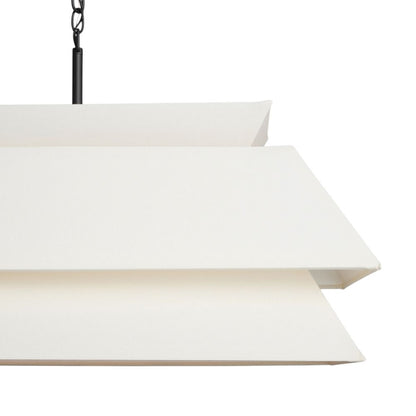 Waverleigh Linear Chandelier 48" – 6-Light Solid Brass